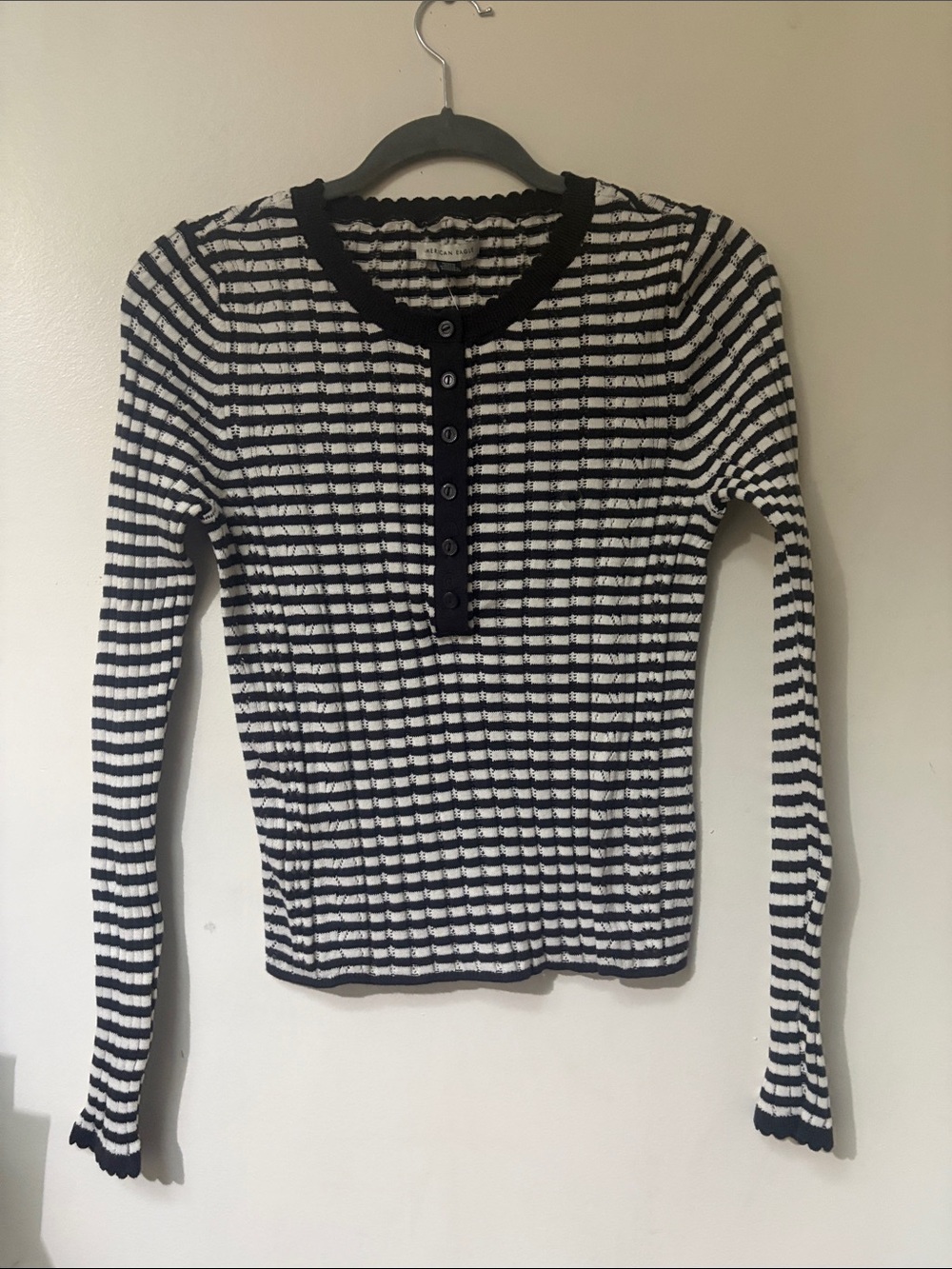 AE Striped Long-Sleeve Henley